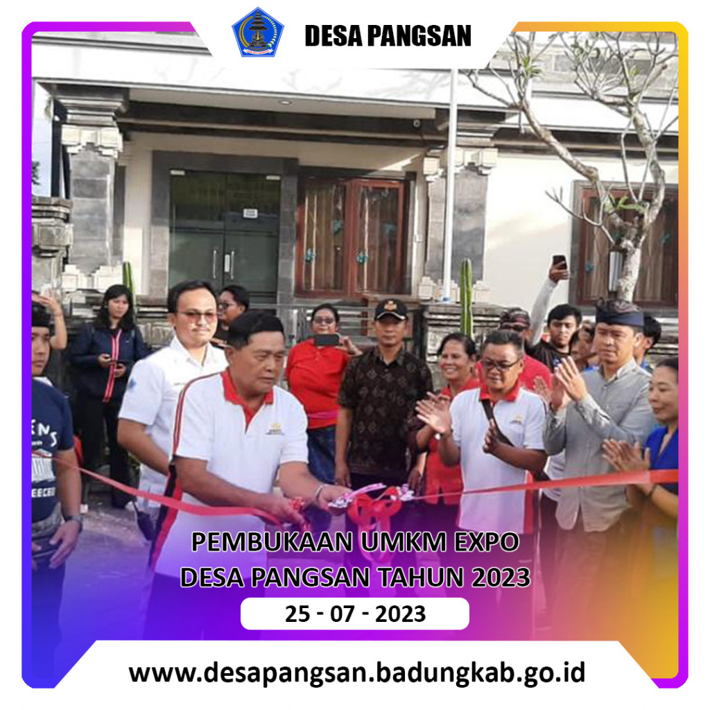 Pembukaan UMKM Expo Desa Pangsan Tahun 2023